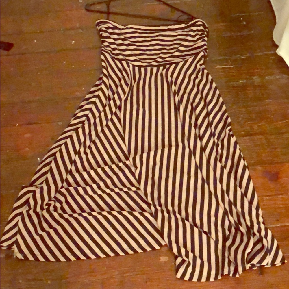 Strapless anthro dress